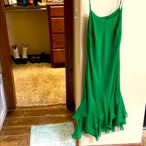 Emerald evening dress